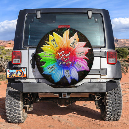 God Says You Are Jeep Car Spare Tire Cover