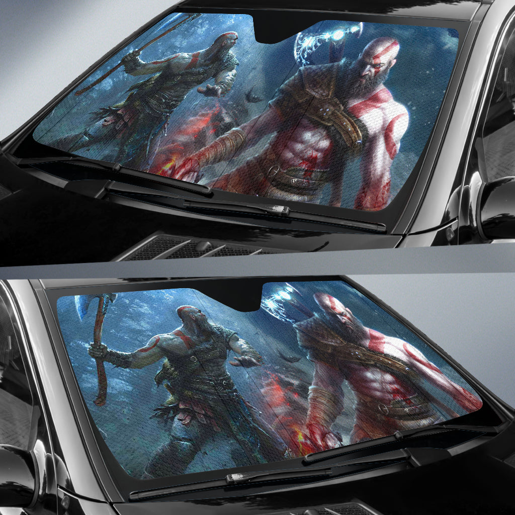 God of War Game Auto Sunshade God of War Car Accessories Ragnarok Art Ci121706