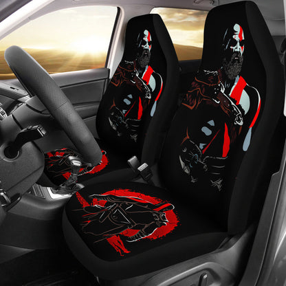 God of War Game Car Seat Covers God of War Car Accessories Ragnarok Sihouette Art Ci121702