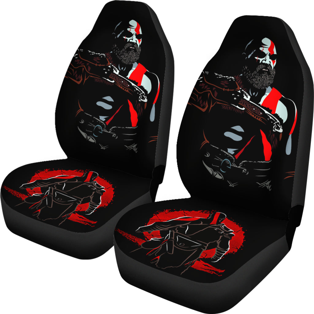 God of War Game Car Seat Covers God of War Car Accessories Ragnarok Sihouette Art Ci121702