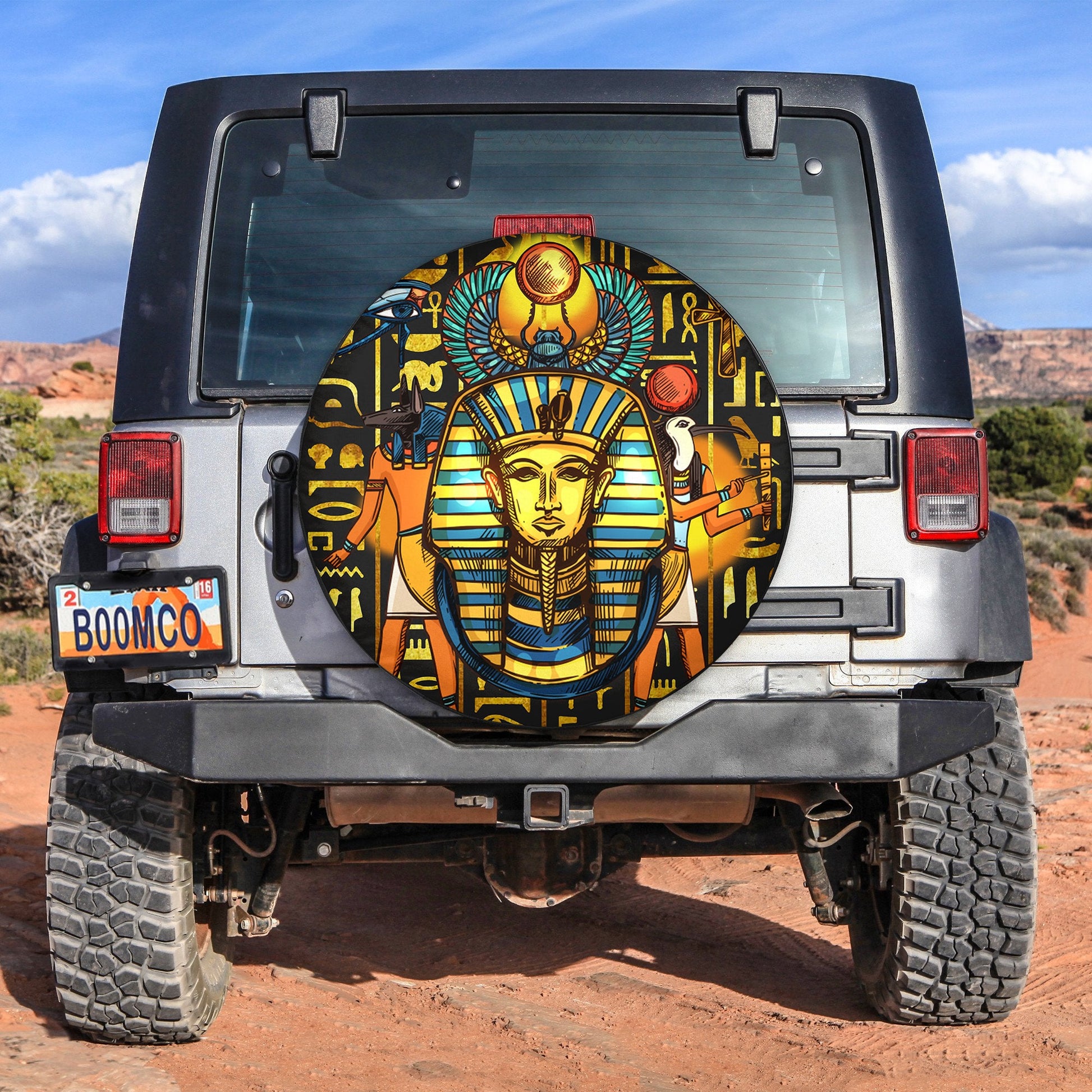 Gods Of Egypt Jeep Car Spare Tire Cover