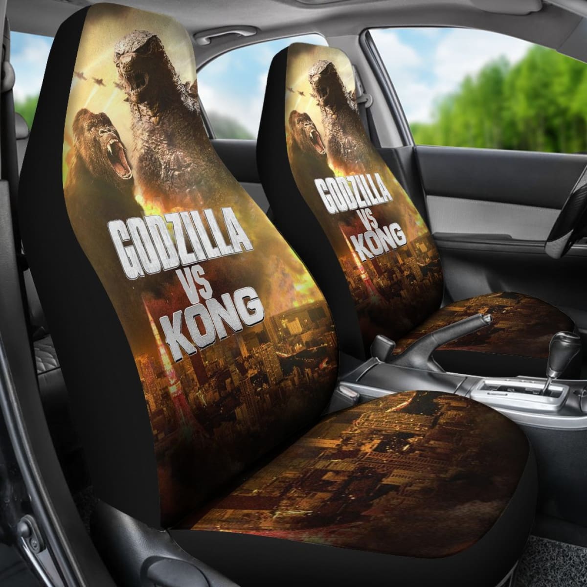 Godzilla And King Kong 2020 Seat Covers Amazing Best Gift Ideas 2020 Universal Fit 090505