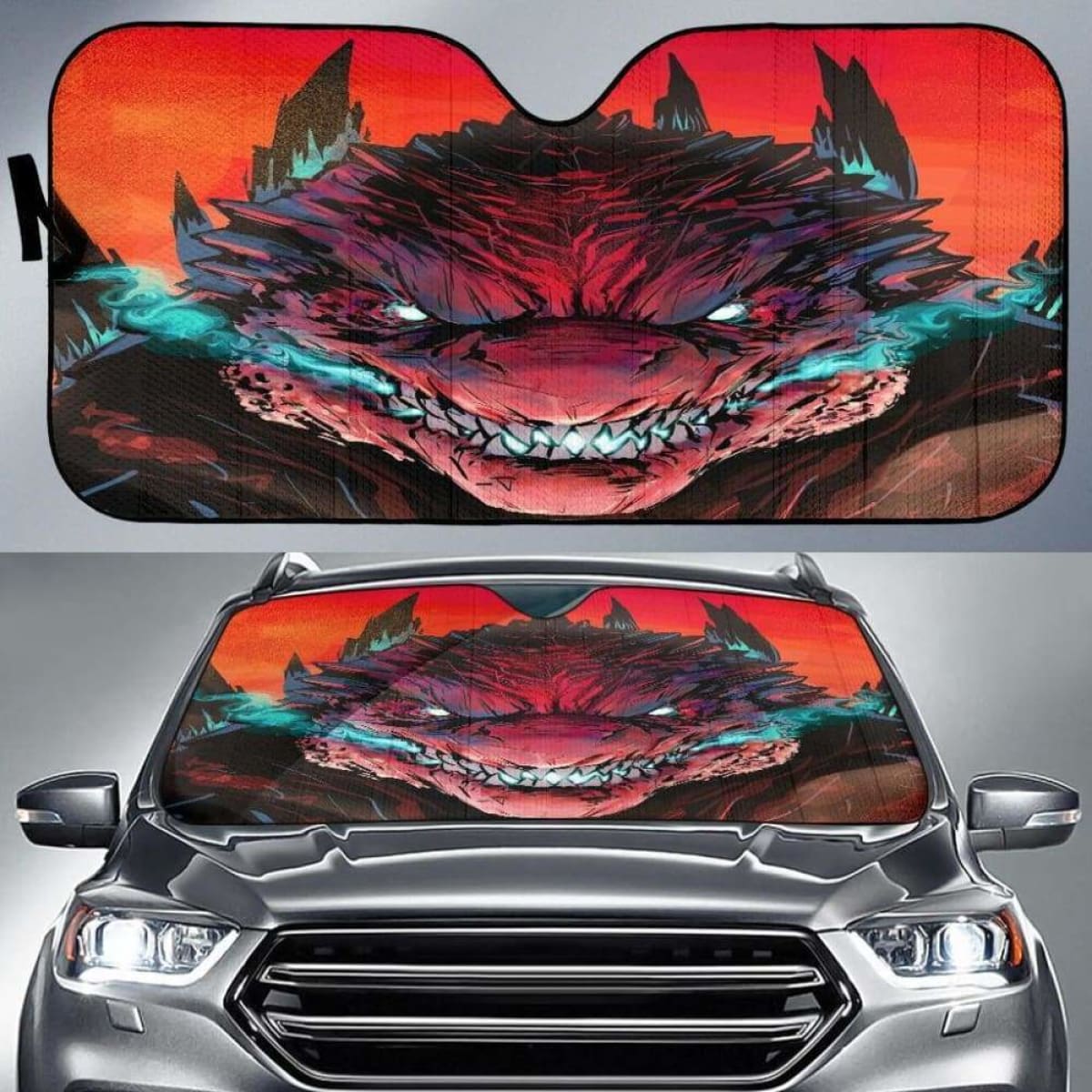 Godzilla 2019 Car Auto Sun Shades Universal Fit 051312