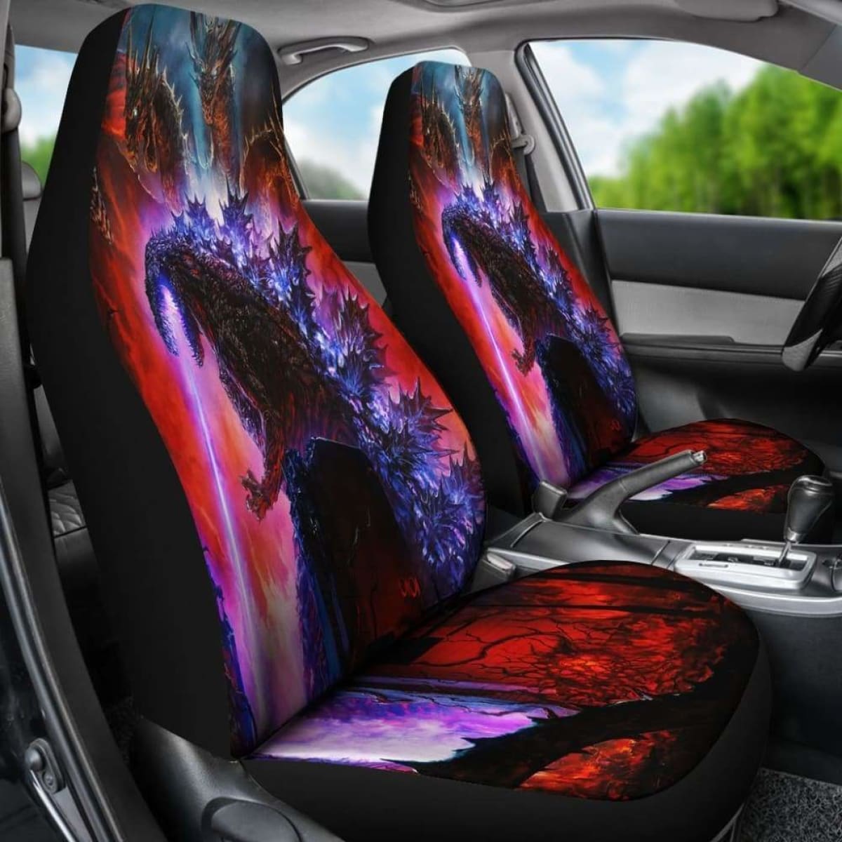 Godzilla Car Seat Covers 1 Universal Fit 051012