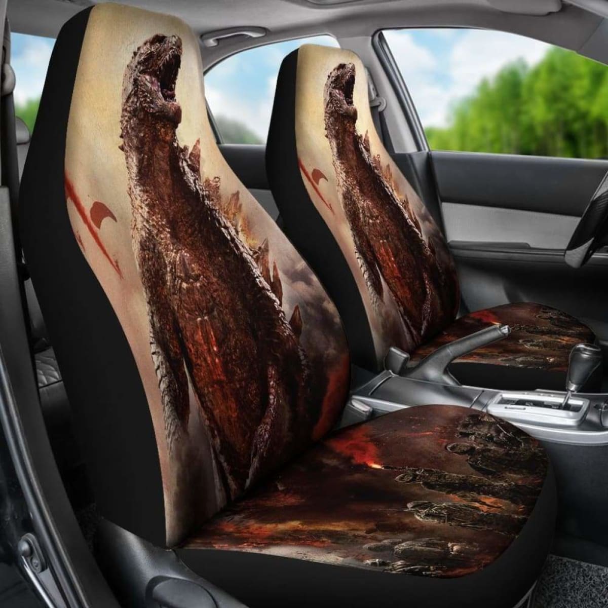 Godzilla 2019 Car Seat Covers 1 Universal Fit 051012