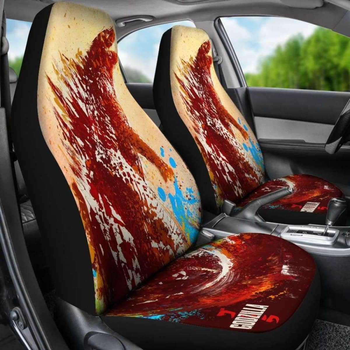 Godzilla Car Seat Covers Universal Fit 051012