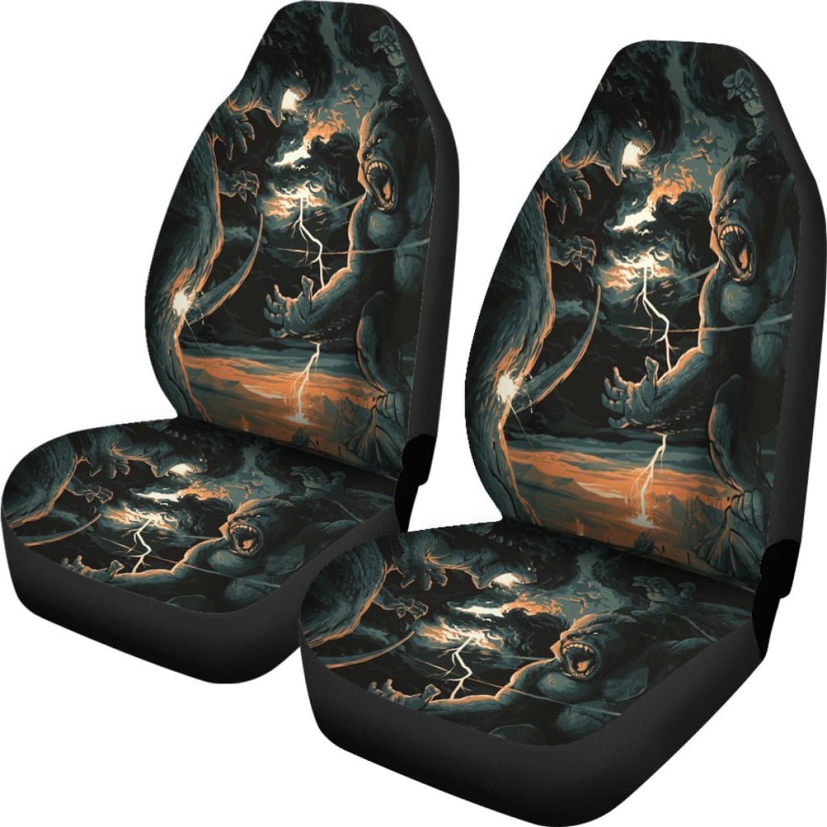 Godzilla Fight King Kong 2020 Seat Covers Amazing Best Gift Ideas 2020 Universal Fit 090505