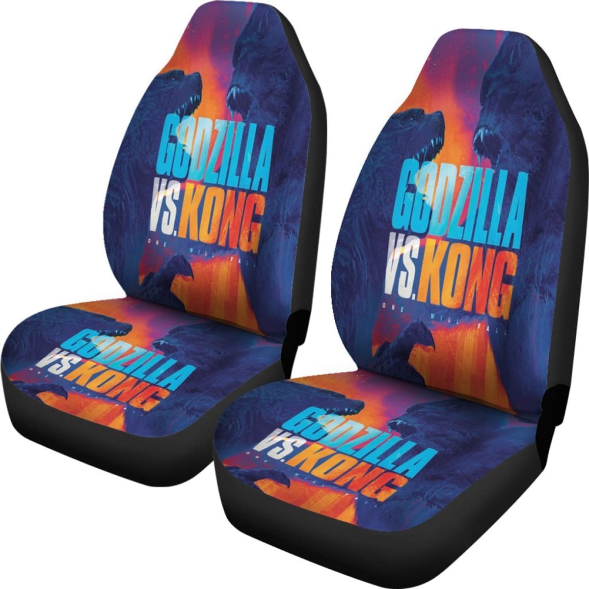 Godzilla King Kong 2020 Seat Covers Amazing Best Gift Ideas 2020 Universal Fit 090505