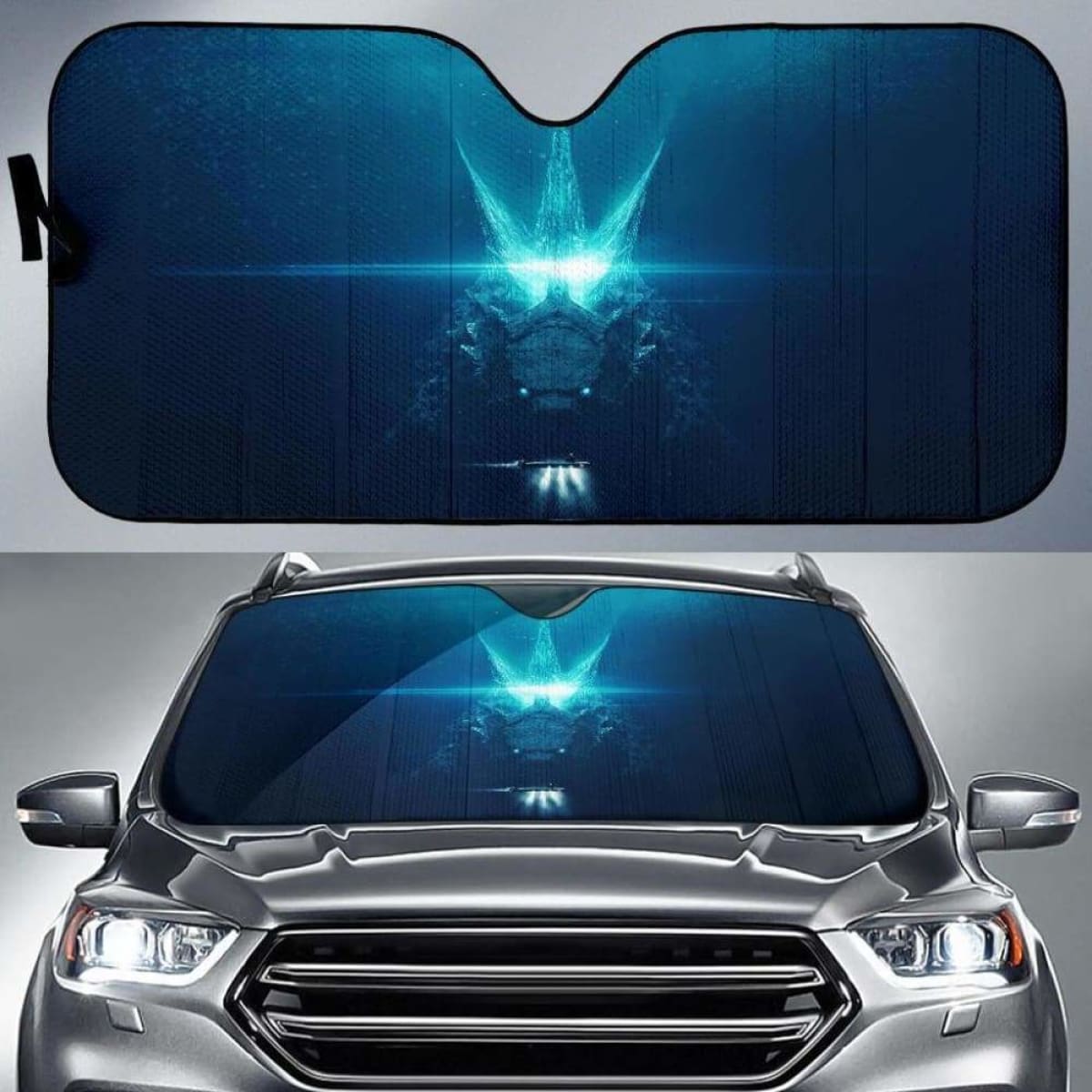 Godzilla Long Live The King Car Auto Sun Shades Universal Fit 051312