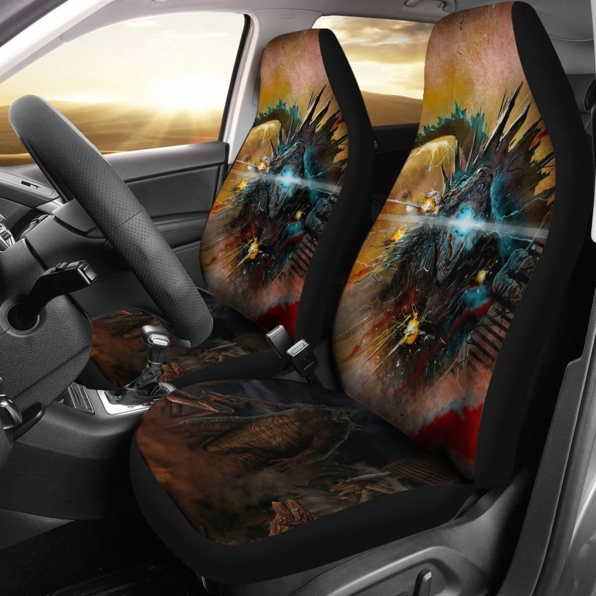 Godzilla Pacific Rim Car Seat Covers For Fan Gift Lt04 Universal Fit 225721