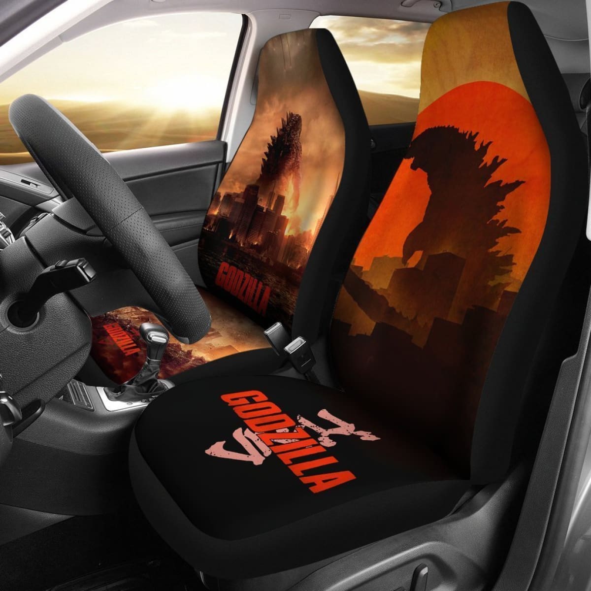 Godzilla Pacific Rim Car Seat Covers Lt04 Universal Fit 225721