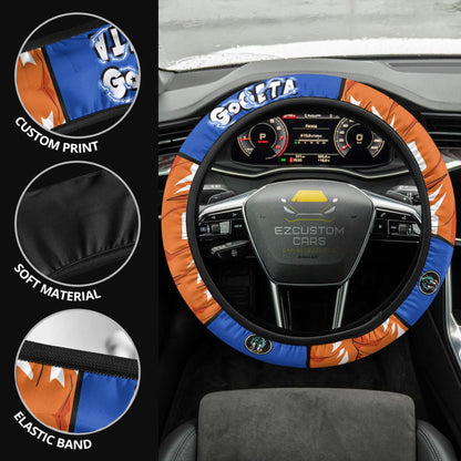 Gogeta Anime Steering Wheel Cover Custom Dragon Ball Anime Car Accessories