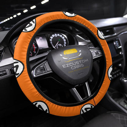 Gohan Kanji Anime Steering Wheel Cover Custom Dragon Ball Anime Car Accessories
