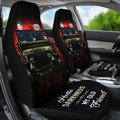 Gojo Geto Jujutsu Kaisen Ride Jeep Funny Anime Moonlight Halloween Car Seat Covers