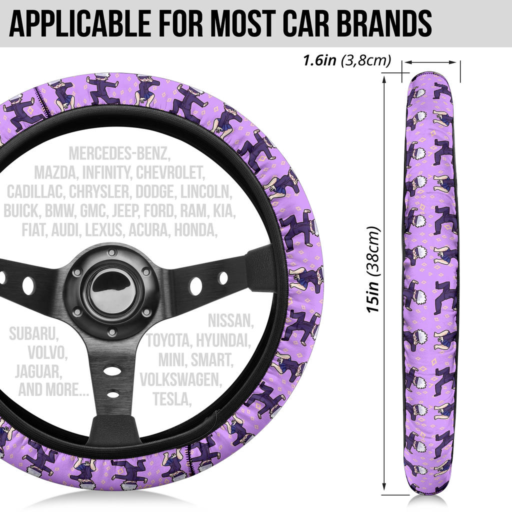 Gojo Jujutsu Kaisen Anime Car Steering Wheel Cover