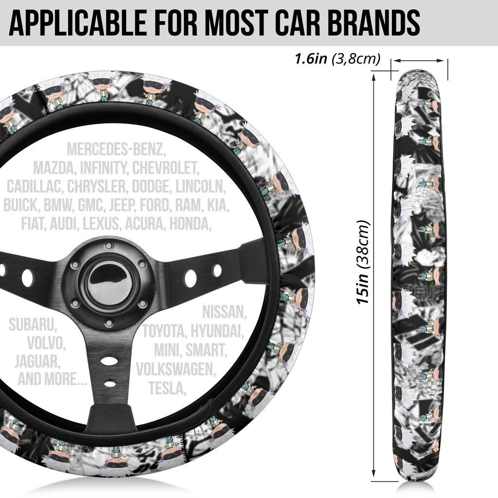 Gojo jujutsu kaisen anime Steering Wheel Cover