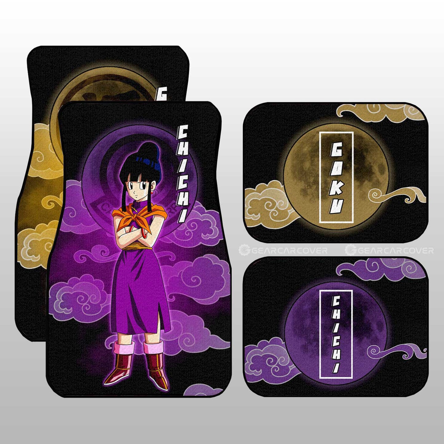 Goku And Chichi Car Floor Mats Custom Dragon Ball Anime Car Accessories Perfect Gift For Fan