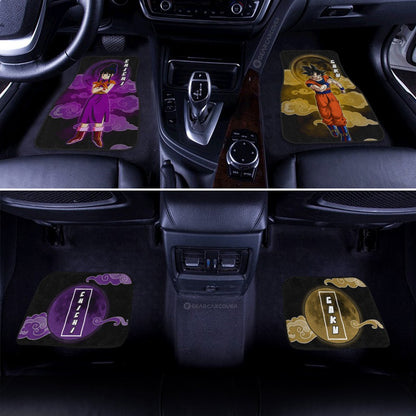 Goku And Chichi Car Floor Mats Custom Dragon Ball Anime Car Accessories Perfect Gift For Fan