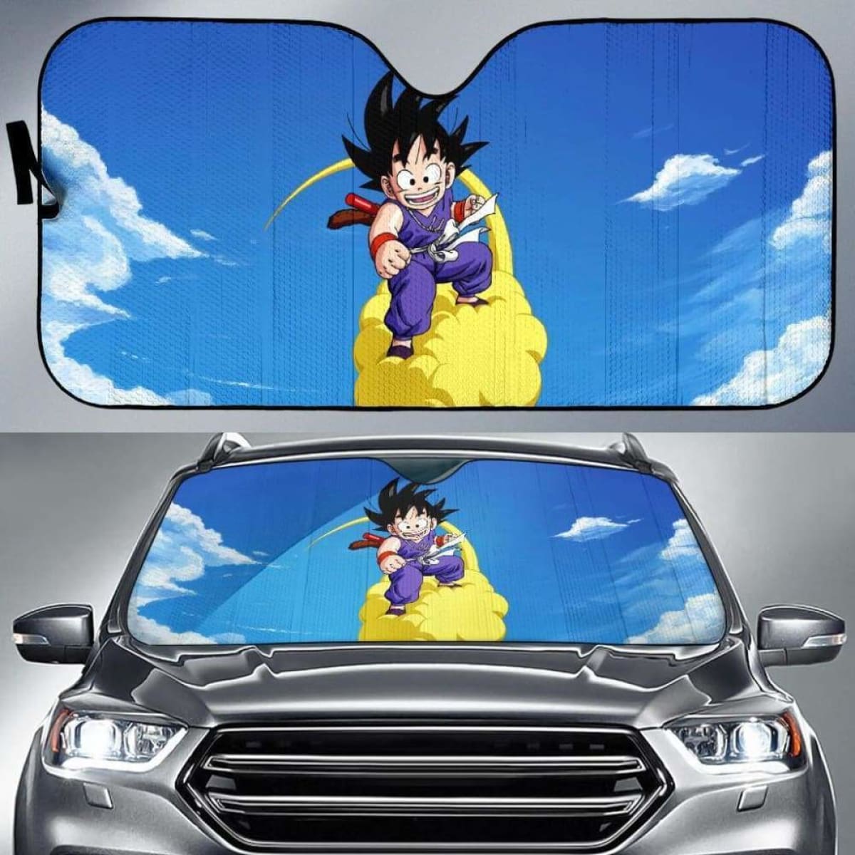 Goku Car Sun Shade 918b Universal Fit