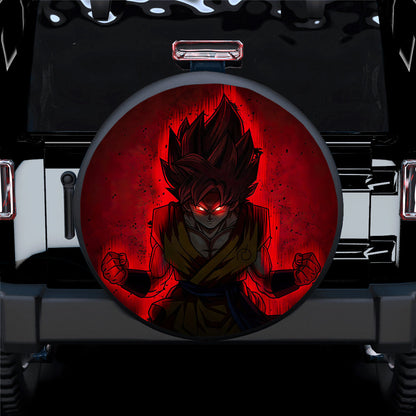 Goku Red Super Saiyan Jeep Car Spare Tire Cover