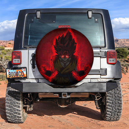 Goku Red Super Saiyan Jeep Car Spare Tire Cover