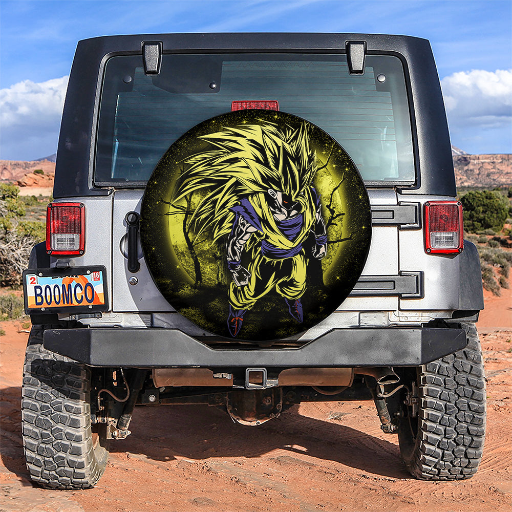 Goku Super Saiyan 3 Dragon Ball Moonlight Jeep Car Spare Tire Cover