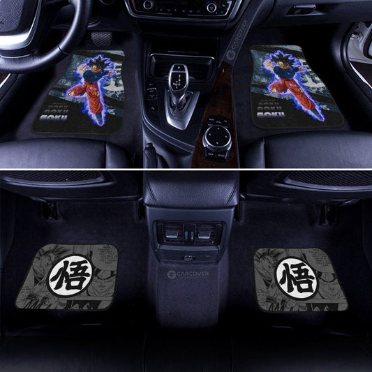 Goku Ultra Instinct  Car Floor Mats Custom Anime Dragon Ball Car Accessories