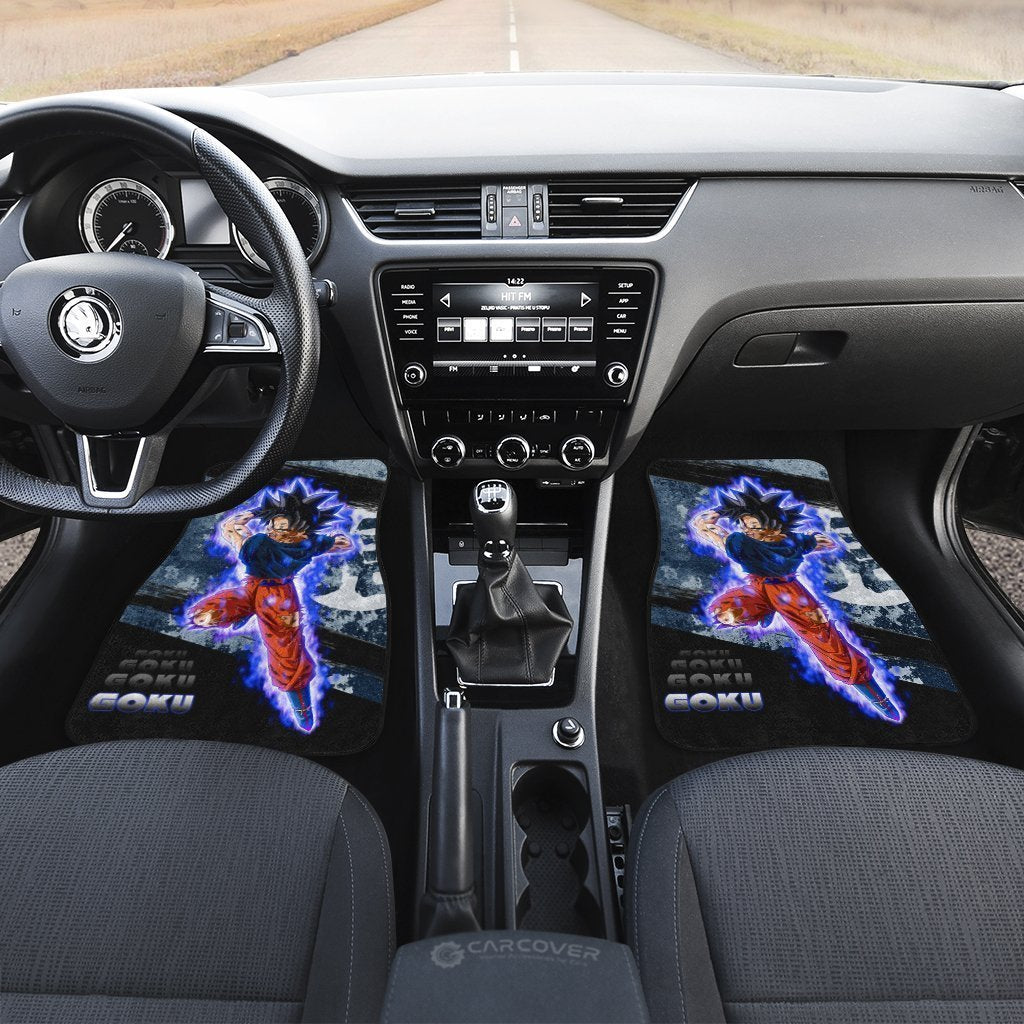 Goku Ultra Instinct  Car Floor Mats Custom Anime Dragon Ball Car Accessories