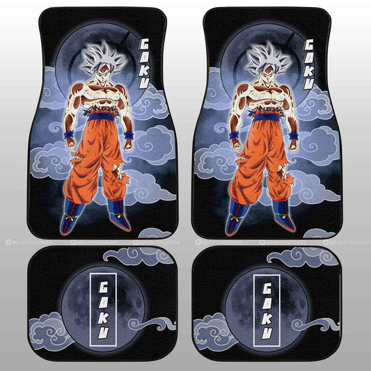 Goku Ultra Instinct Car Floor Mats Custom Dragon Ball Anime Car Accessories Perfect Gift For Fan
