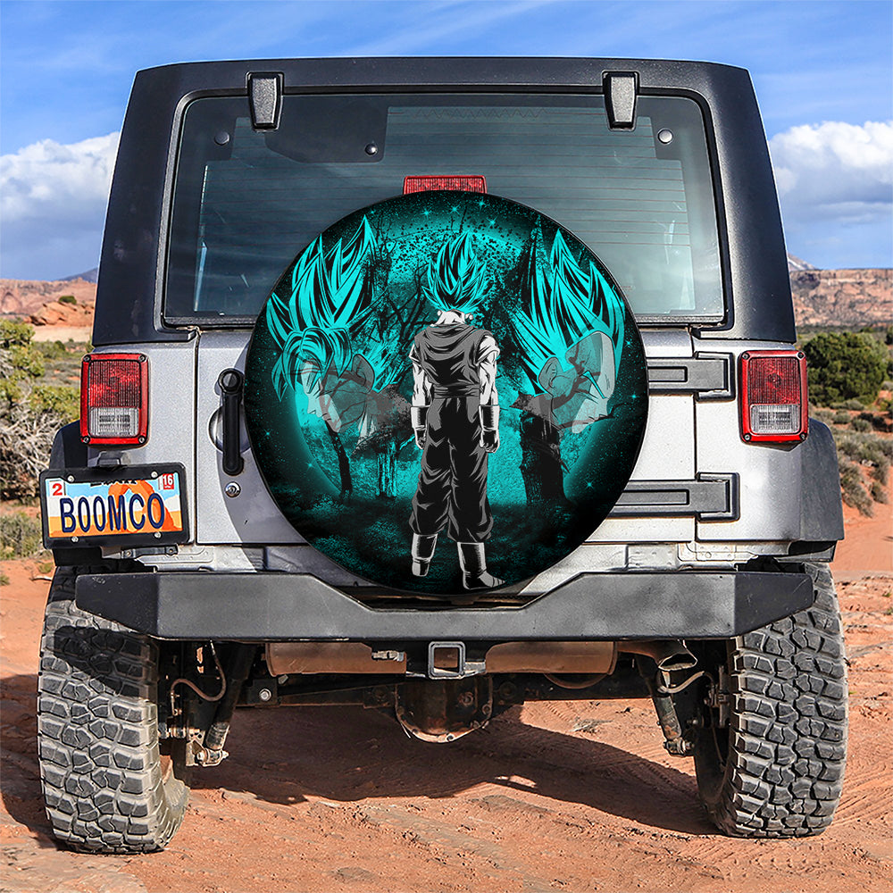 Goku Vegeta Vegito Blue Moonlight Jeep Car Spare Tire Cover
