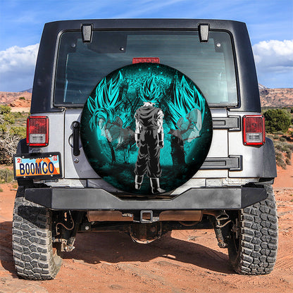 Goku Vegeta Vegito Blue Moonlight Jeep Car Spare Tire Cover
