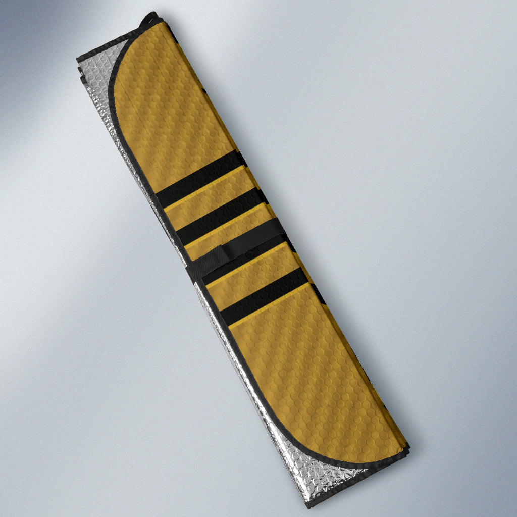 Gold and Black Transformers Autobots Logo Car Auto Sun Shades Custom For Fans Style 1 213101