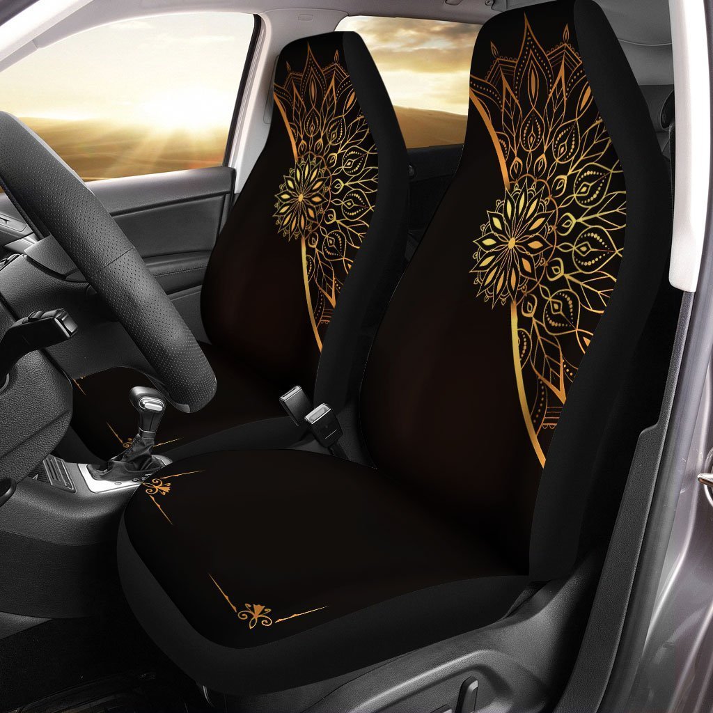Golden Mandala Luxury Car Seat Covers Custom