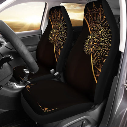 Golden Mandala Luxury Car Seat Covers Custom
