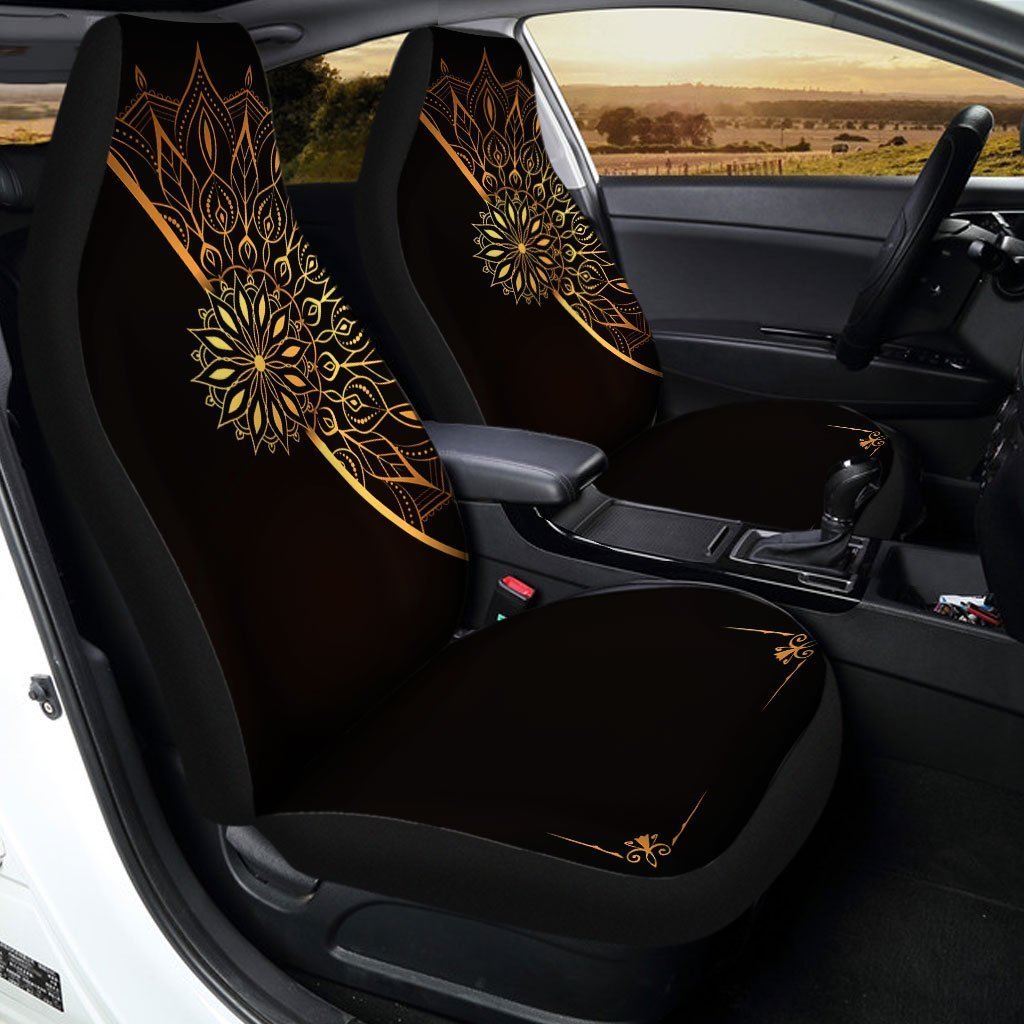 Golden Mandala Luxury Car Seat Covers Custom
