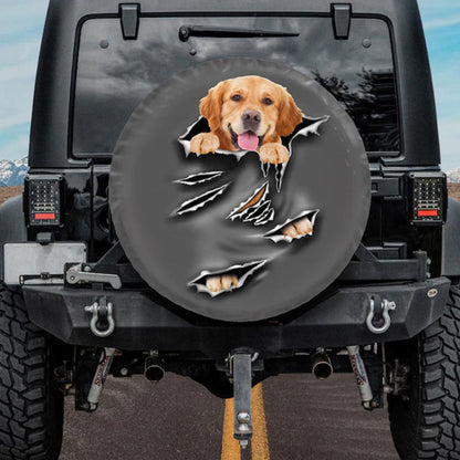 Golden Retriever Car Spare Tire Cover