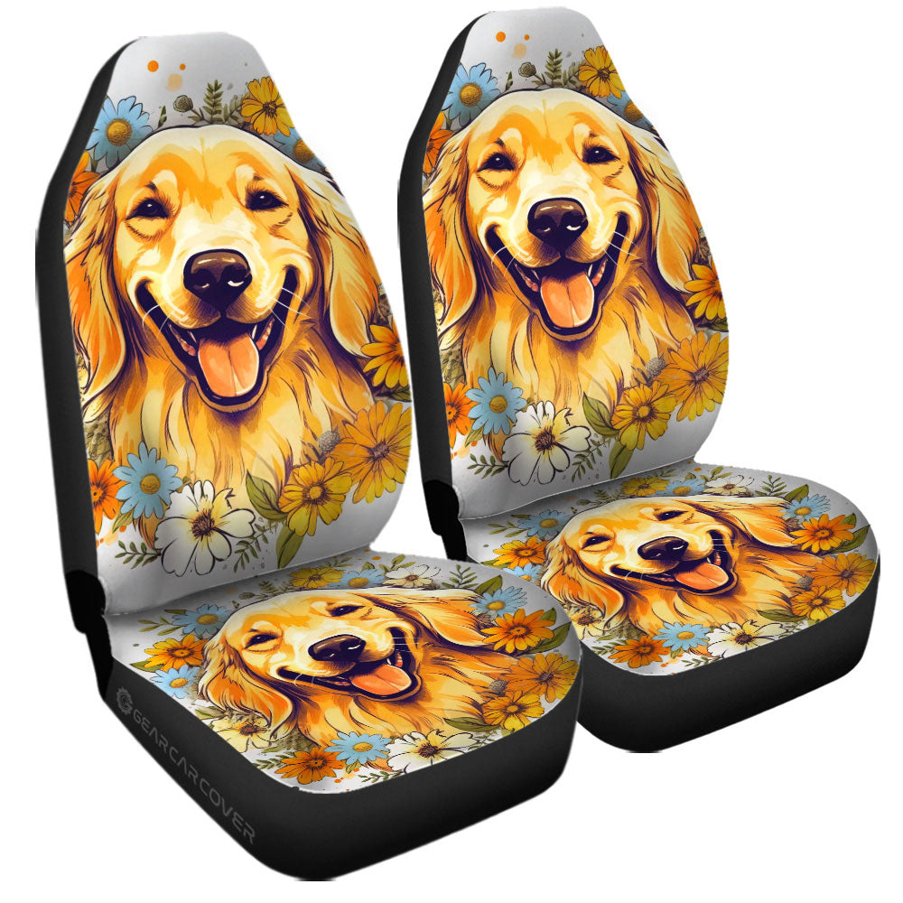 Golden Retriever Car Seat Covers Custom Car Accessories