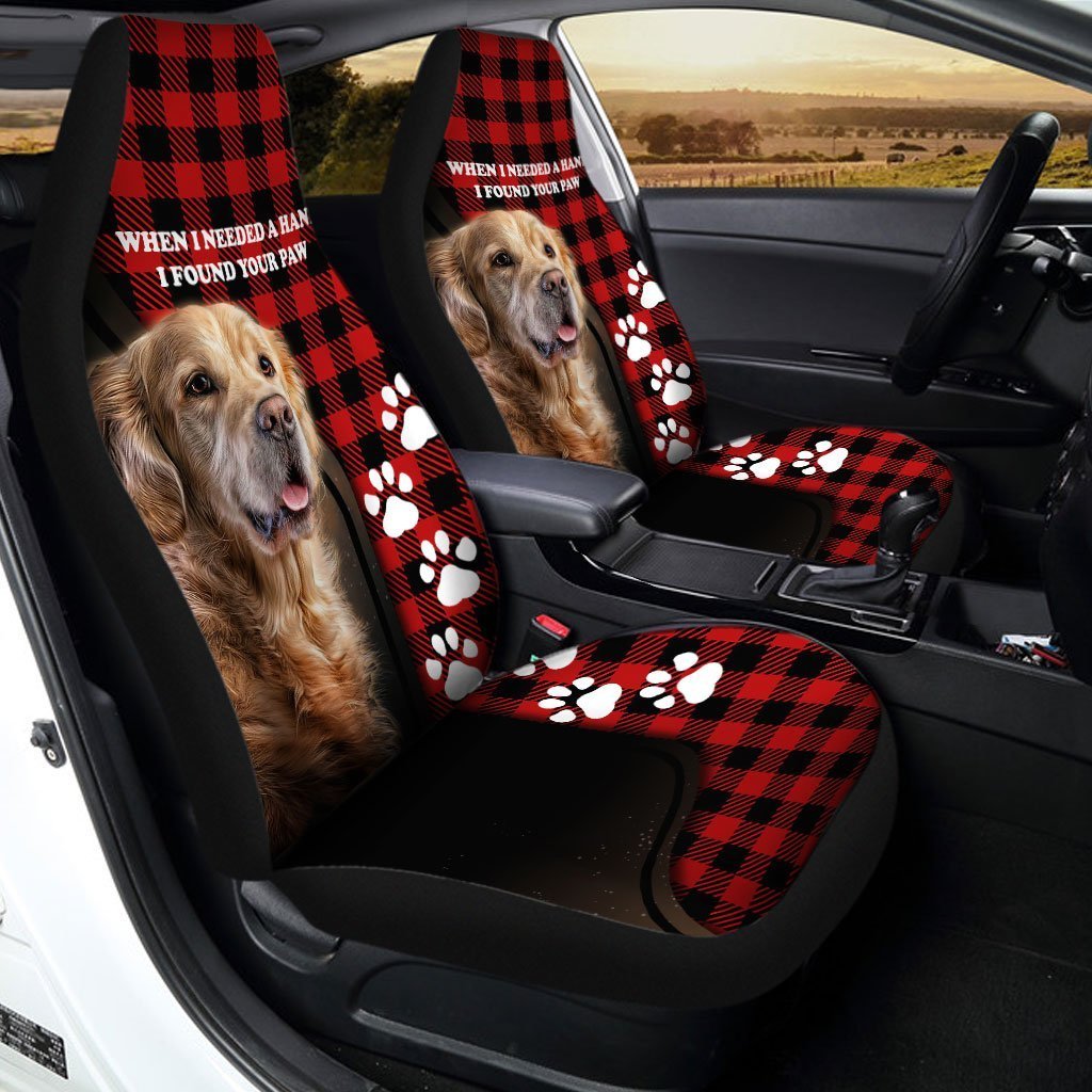 Golden Retriever Car Seat Covers Custom Dog Lover Car Accessories