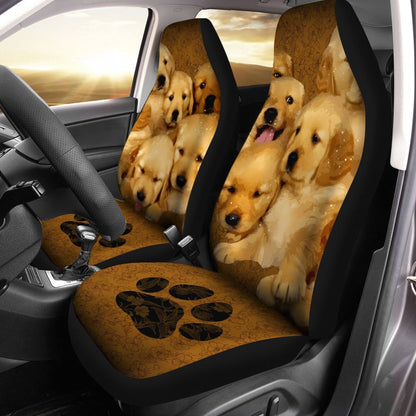 Golden Retriever Car Seat Covers Custom Puppies Dog Car Accessories