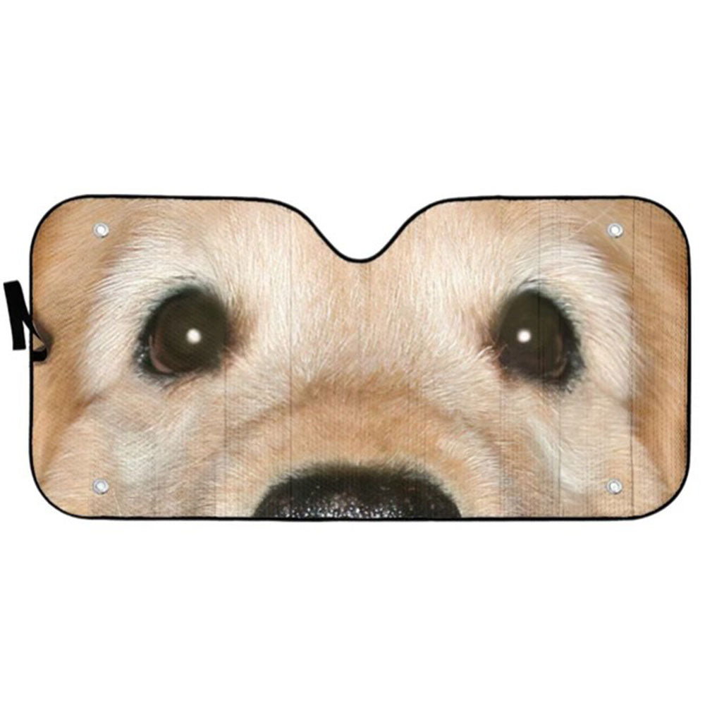 Golden Retriever Dog Eyes Custom Car Auto Sun Shades Windshield Accessories Decor Gift