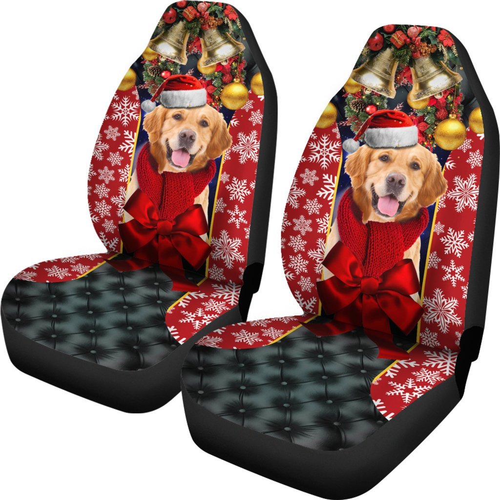Golden Retriever Puppy Premium Custom Car Seat Covers Decor Protector