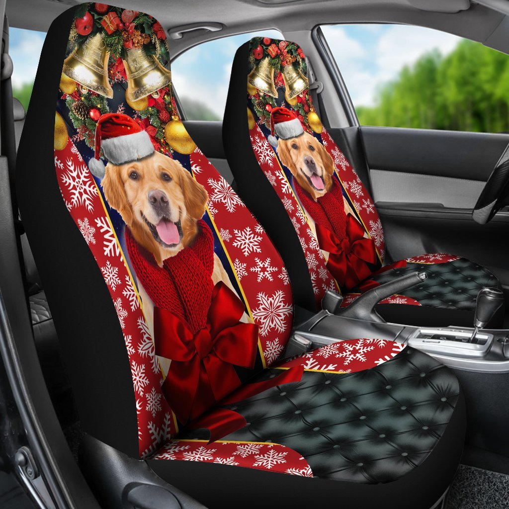 Golden Retriever Puppy Premium Custom Car Seat Covers Decor Protector