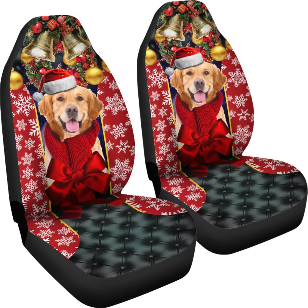 Golden Retriever Puppy Premium Custom Car Seat Covers Decor Protector