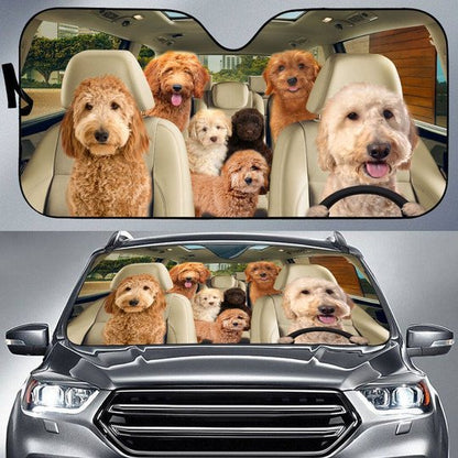 Goldendoodle All Over Printed 3D Sun Shade