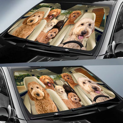 Goldendoodle All Over Printed 3D Sun Shade
