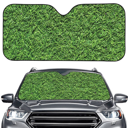 Golf Course Grass Print Car Windshield Sun Shade