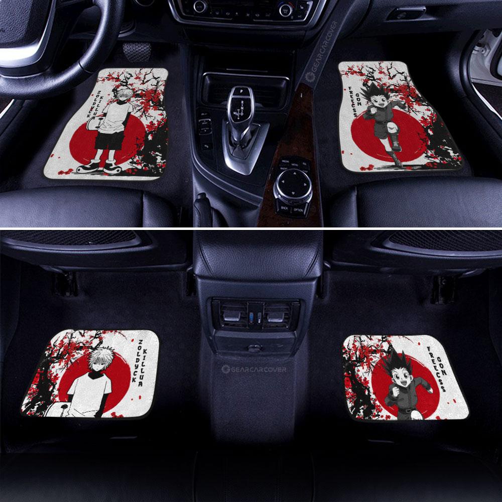 Gon And Killua Car Floor Mats Custom Japan Style Hunter x Hunter Car Accessories