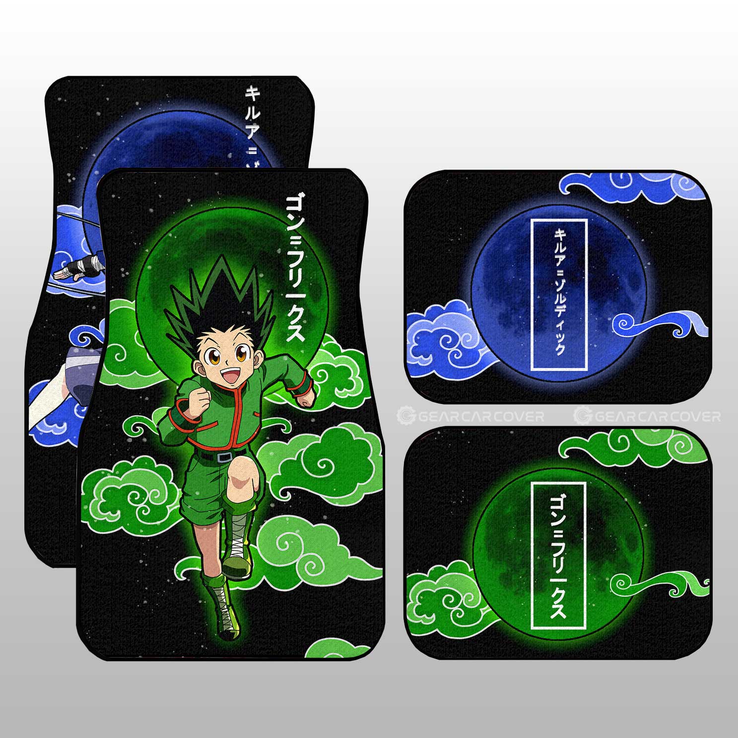 Gon Freecss And Killua Zoldyck Car Floor Mats Custom Hunter x Hunter Anime Car Accessories