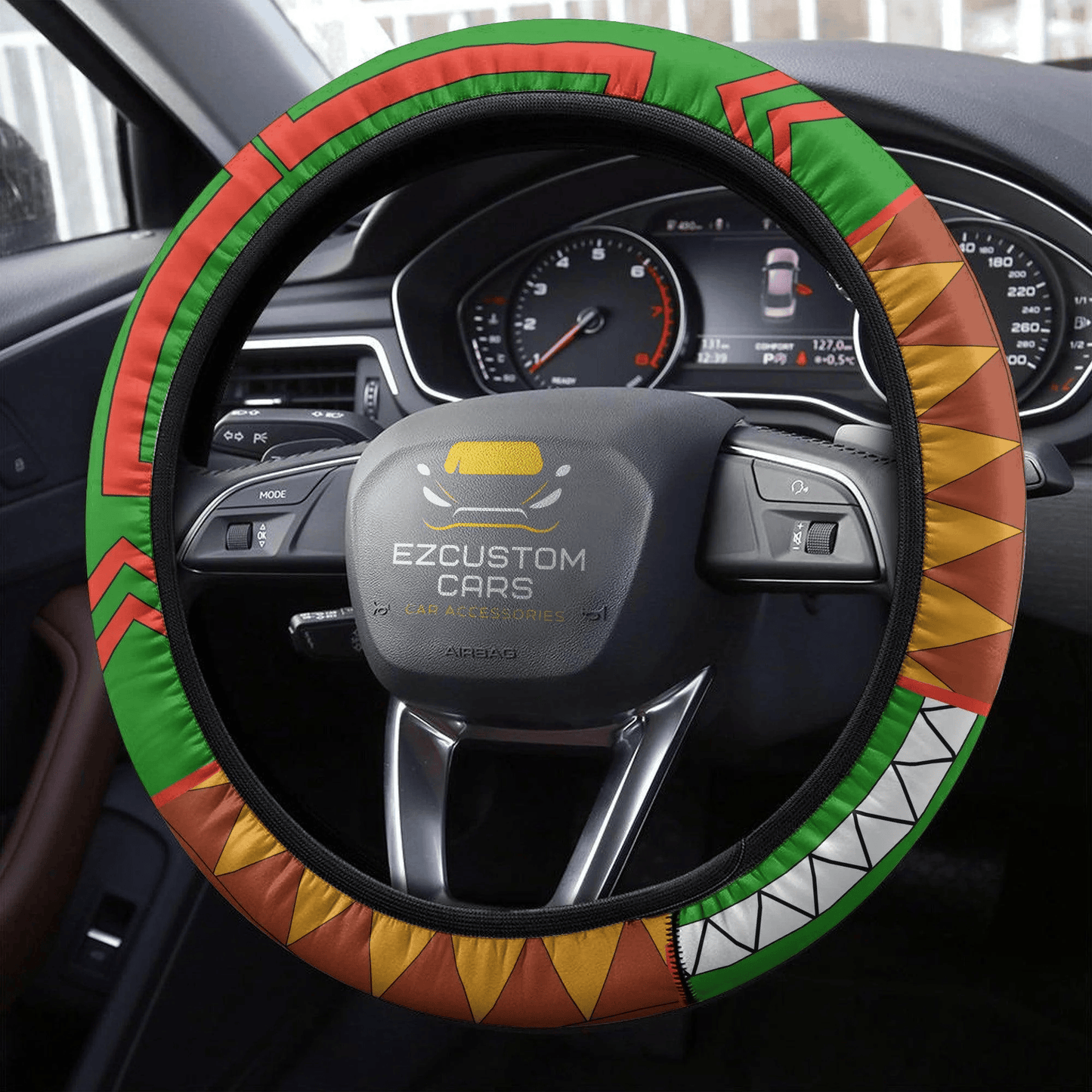 Gon Freecss Anime Steering Wheel Cover Custom Anime Hunter x Hunter Car Accessories