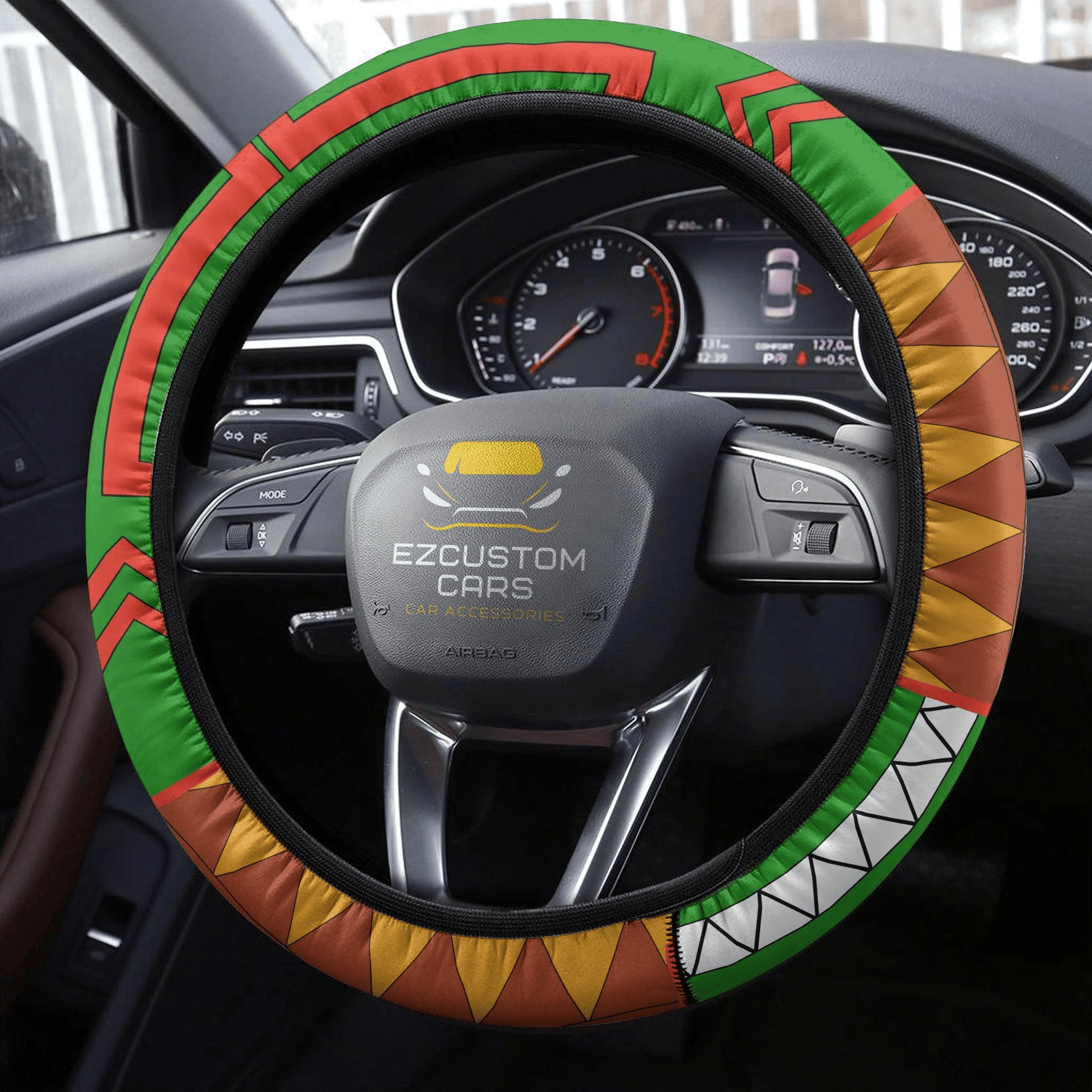 Gon Freecss Anime Steering Wheel Cover Custom Anime Hunter x Hunter Car Accessories
